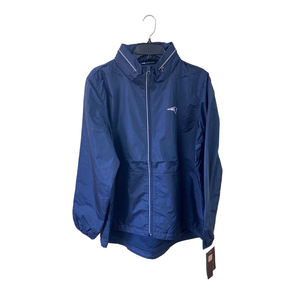 MSX by Michael Strahan Women’s Jacket NFL Patriots Windbreaker Hood Sz XL
